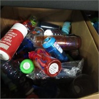 Plastic glasses, drink bottles