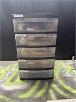 5 Tier Drawer organizer with contents