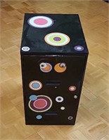 2 Drawer Black FIlinf Cabinet w/Spots!