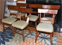 Set of (6) Pennsylvania Plank bottom side chairs
