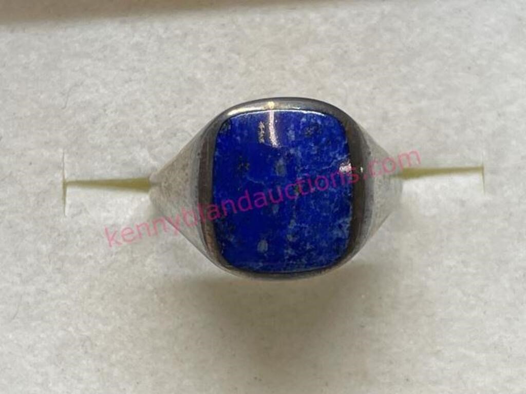 New sterling silver Lapis ring sz 10 (4.7g)