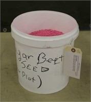 Bucket w/Sugar Beet Seed, Unknown Weight