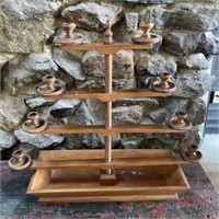 Tell City Chair Co. Wood Candleabra