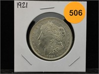 1921 Morgan Silver Dollar in Flip