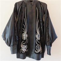 Sequin and embroidered jacket