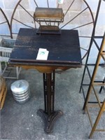 Vintage Funeral Parlor Register Podium