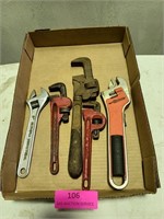 Crescent & pipe wrenches 6"-8"