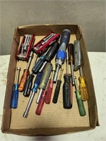 Flat of assorted nut drivers