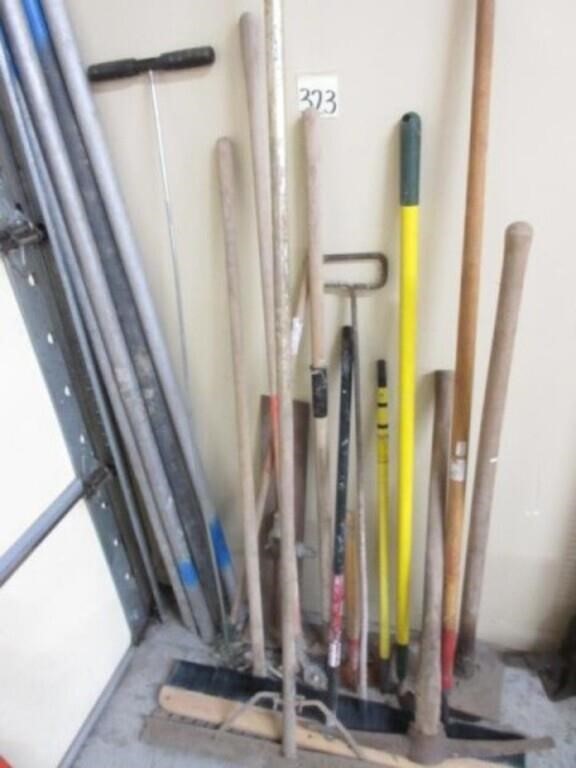 (15) Concrete Tools - Brooms, Rakes & Floats