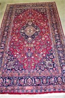 Large Red Ground Rug with Central Medallion