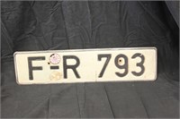 Foreign License Plate