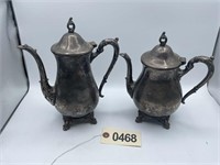 HANSON TEA AND COFFEE POT SILVER PLATED