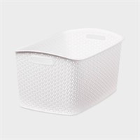 Y-Weave Jumbo Storage Basket White - Brightroom