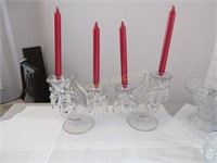 Lovely candle holders with prisms