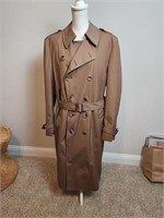 Men's Brown London Fog Lined Coat