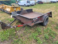 Skidsteer/Pan Trailer, 6 1/2ft w x 8ft L