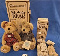 (4) Boyds Collection Mohair Bears in Boxes