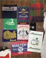 LOT OF 16 MOSTLY UNUSED GOLF TOWELS TOURNAMENTS