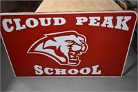 Cloud Peak School Sign