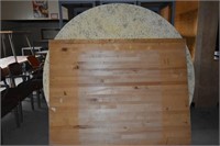 Large Butcher Block Counter & Round Table