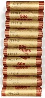 (10) Rolls 1940's Wheat Cent Penny Lot