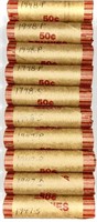 (10) Rolls 1940's Wheat Cent Penny Lot