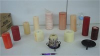 12 ASST.CANDLES & CANDLE HOLDERS