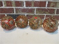 4 Decorative Glass Balls