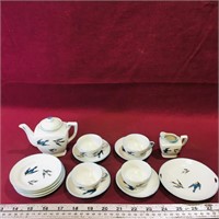 Childrens Ceramic Doll Tea Set (Vintage)