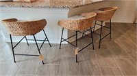 3PC COUNTER STOOLS