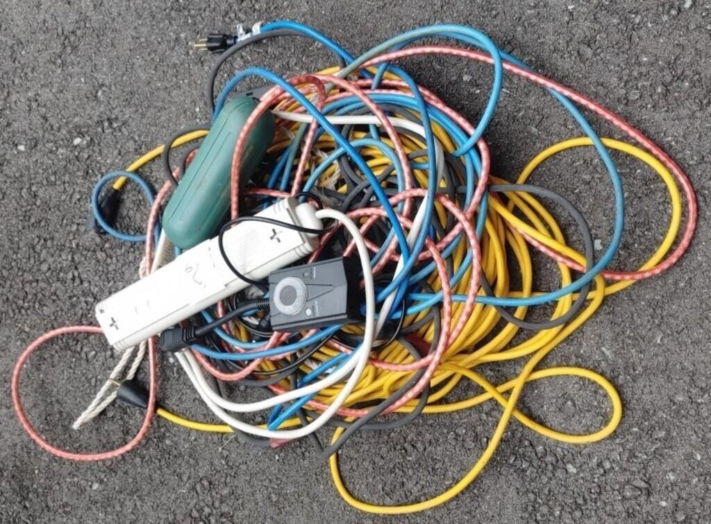 Lot Of Extention Cords & More