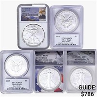 2014-2022 [5] Silver Eagle  MS69/70