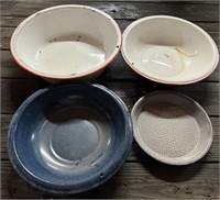 Graniteware, Pie Pan, Fish Pans