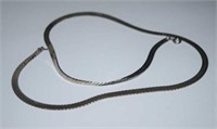 Sterling Silver Flat Chain Necklace