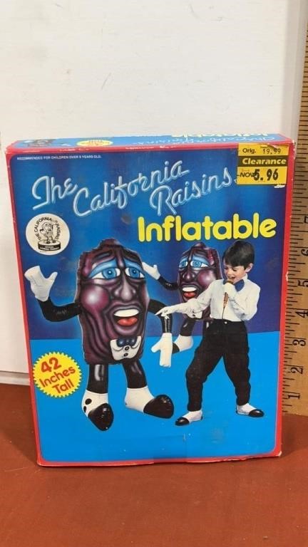 NOS California raisin 42 inches tall inflatable