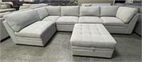 Thomasville 6 Pc Fabric Sectional Sofa