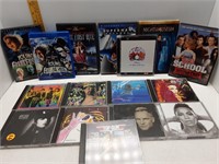 16 MISC CDs & DVD MOVIES