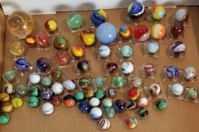 Marbles, Stands, 1.75" Shooter Etc