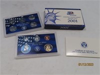 2001 Proof Mint Coin Collector's Quarter SET