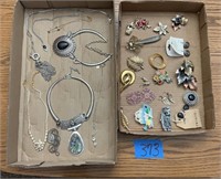 Jewelry: necklaces & pins, earrings