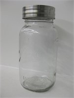 Ball Mason Style Glass Canister w/ Metal Lid