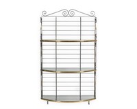 Iron and Brass Bakers Rack