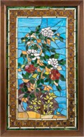 Jeweled Stain Glass Window "Tree"