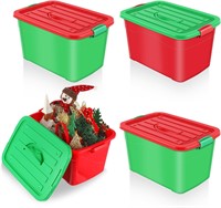 Abbylike 37 Qt Christmas Storage Bin (4 Pk)