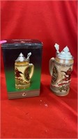 BUDWEISER BEER STEIN WITH BOX