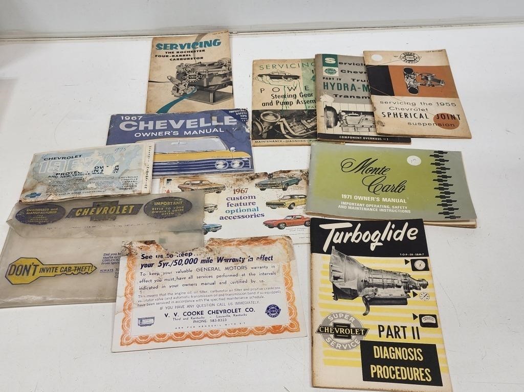 Vintage Chevrolet Parts and Repair Manuals