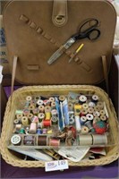 Sewing Basket & Contents