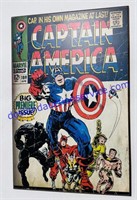 Captain America Wood Poster 19.5x13 in