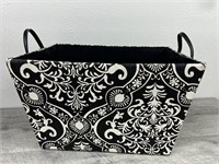 Pretty black and white fabric tote