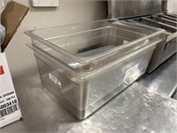 (2) LARGE LEXAN STORAGE CONTAINERS